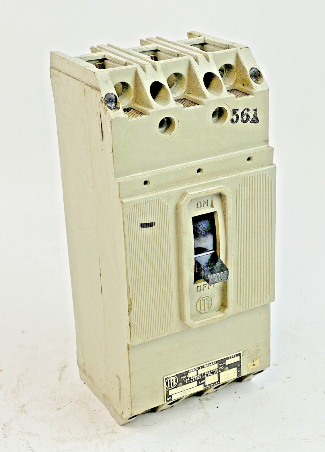 ITE / SIEMENS - H4167 - CIRCUIT BREAKER - 100 AMP, 250 DC, 600 VAC, 3 POLE