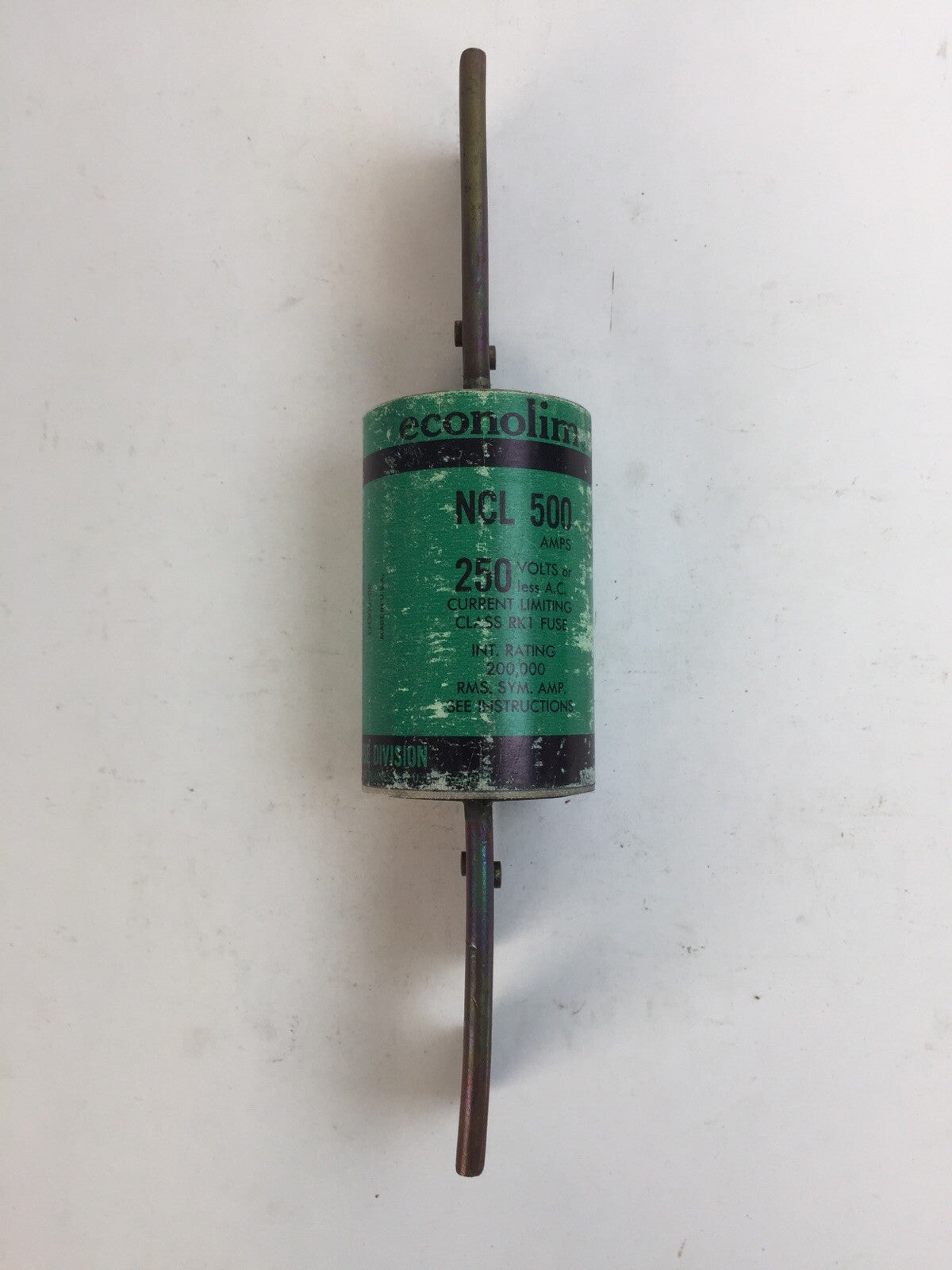 ECONOMY NCL500 ECONOLIM CURRENT LIMITING CLASS RK1 FUSE 250VAC 500AMP