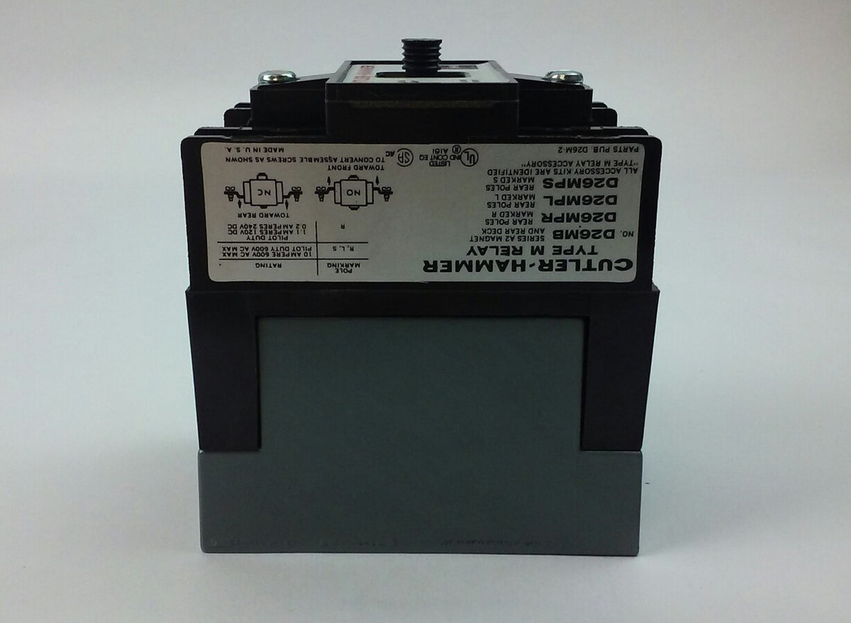 CUTLER HAMMER TYPE M RELAY 600V D26MR20A