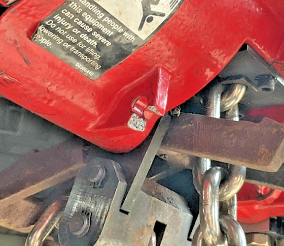 INGERSOLL RAND 7792A-3HA10-C6 15FT CHAIN HOIST 3000LBS W/TIR6600 TROLLEY TIR-A53