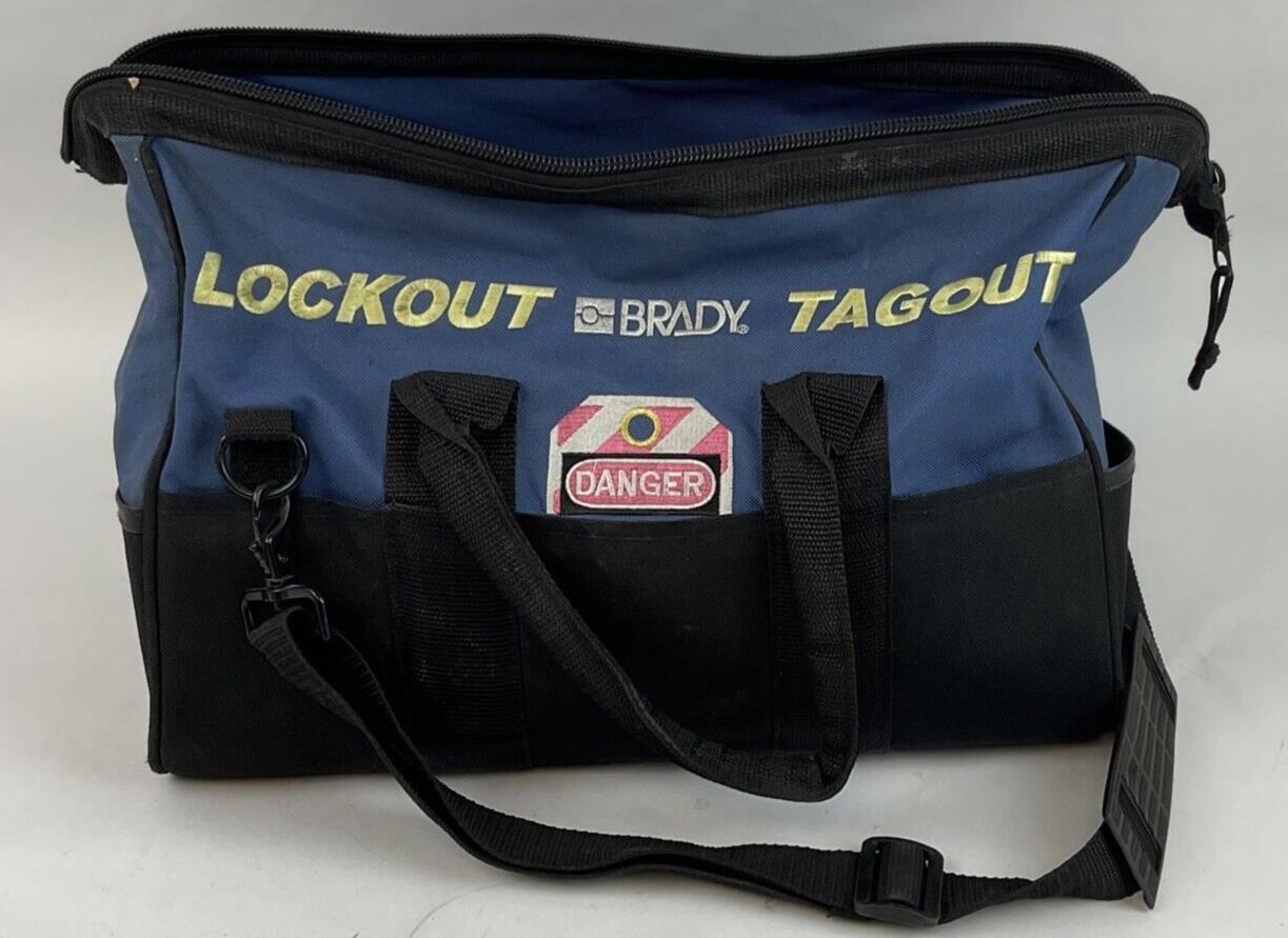 BRADY LOCK OUT TAG OUT KIT  PICTURES SHOW INCLUDED ITEMS. SEE DESC. FOR PART#'S