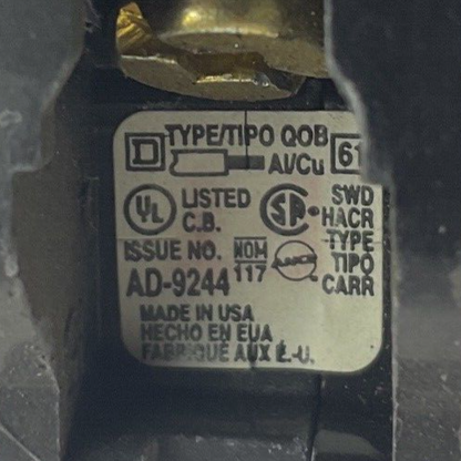 SQUARE D QOB120 CIRCUIT BREAKER 20A 10KA 120/240V ****LOTOF14*****