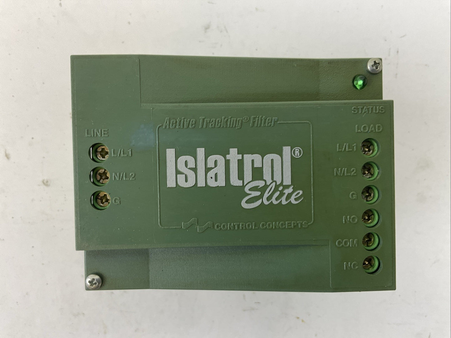 CONTROL CONCEPT IE-110 120VAC 47-63HZ 10A ACTIVE TRACKING FILTER ISLATROL ELITE