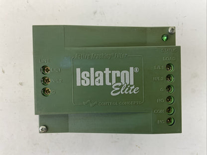 CONTROL CONCEPT IE-110 120VAC 47-63HZ 10A ACTIVE TRACKING FILTER ISLATROL ELITE