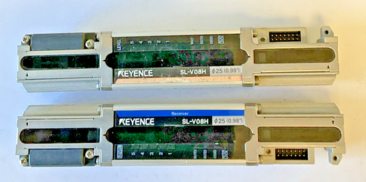 KEYENCE SL-V0H-T / SL-V08H-R  TRANSMITTER AND  RECIEVER 24VDC