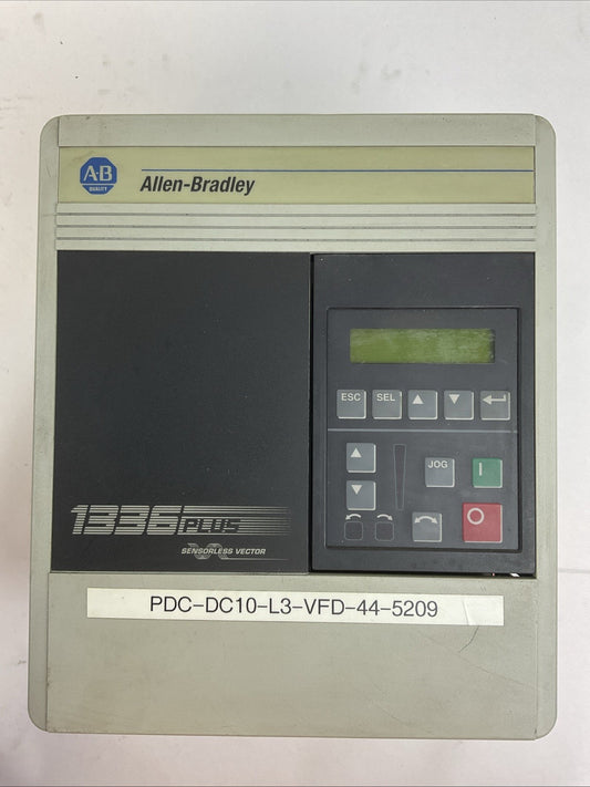 ALLEN BRADLEY 1336S-BRF20-AA-EN4 1336 PLUS SENSORLESS VECTOR DRIVE SER D