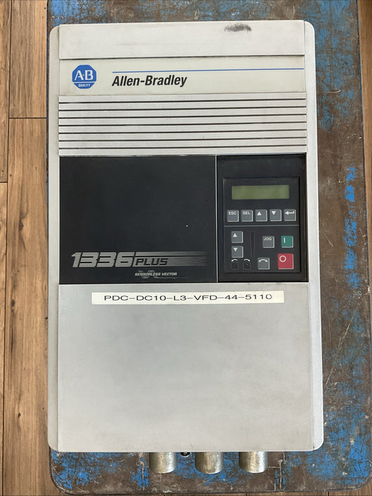 ALLEN BRADLEY 1336S-B007-AA-EN4-GM1-HAB SER D 1336 PLUS SENSORLESS VECTOR DRIVE