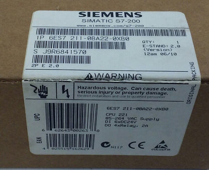 SIEMENS 6ES7 211-0BA22-0XB0 CPU MODULE 6ES72110BA220XB0 (NEW IN BOX)