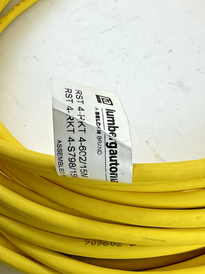 LUMBERG AUTOMATION RST 4-RKT 4-602/15M DOUBLE ENDED CORDSET RST 4RKT 4-S798/15M