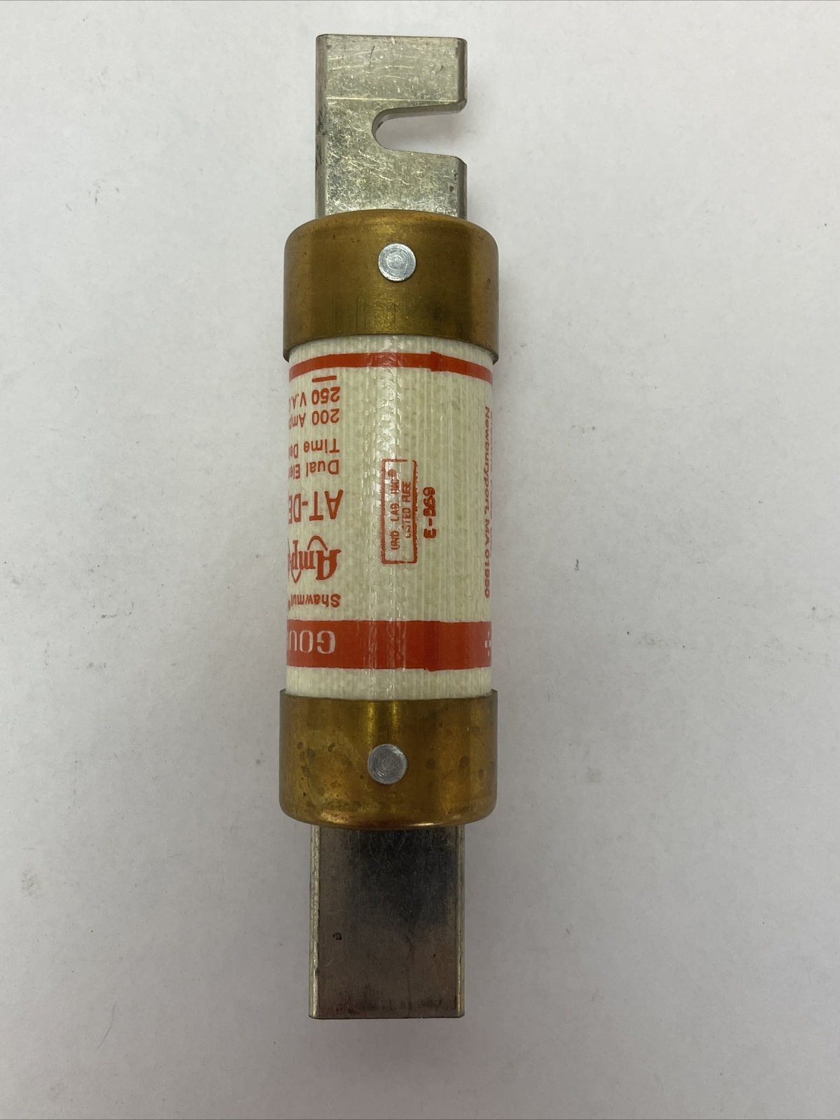 GOULD SHAWMUT AT-DE 200R AMP-TRAP DUAL ELEMENT CLASS RK5 FUSE 250VAC 200AMP