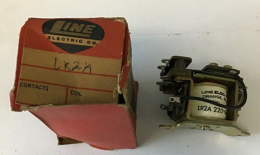 LINE ELECTRIC LR2A RELAY 2N.C. 220VAC