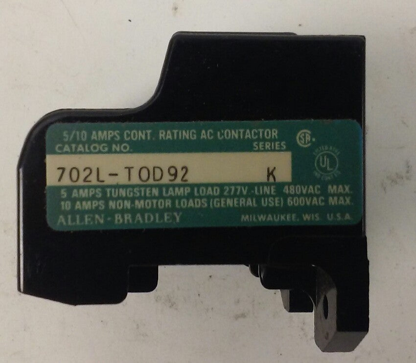 ALLEN BRADLEY 702L-TOD92, SERIES K, NEW (LOT OF 2)