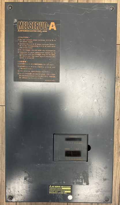 MITSUBISHI MELSERVO-A AC SERVO MR-A-7000P OUTPUT 42A POWER SUPPLY 200/220VAC