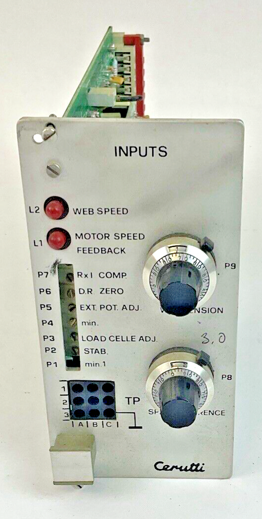 CERUTTI RE 55027 INPUT & SPEED SIMULATOR