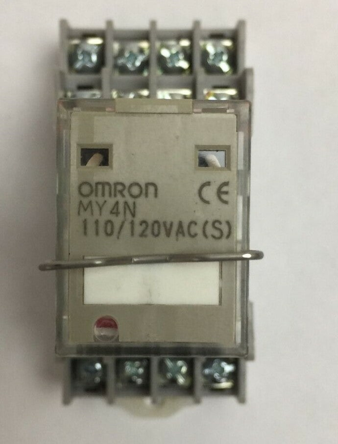 OMRON MY4N RELAY 110/120VAC PYF14A-C SOCKET SCREW TERMINAL 300V 10A (LOT OF 3)