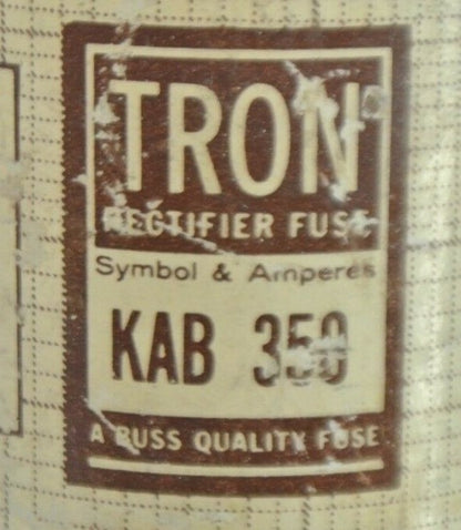 BUSSMANN / TRON KAB350 SEMICONDUCTOR FUSE / 350A / 250V / NEW SURPLUS