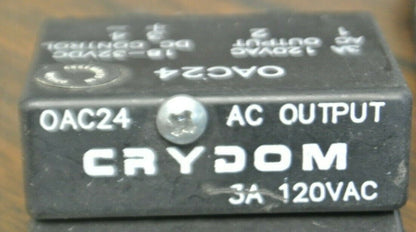 LOT of 4 / CRYDOM OAC24 AC OUTPUT MODULE / 3A 120VAC / 18-32VDC