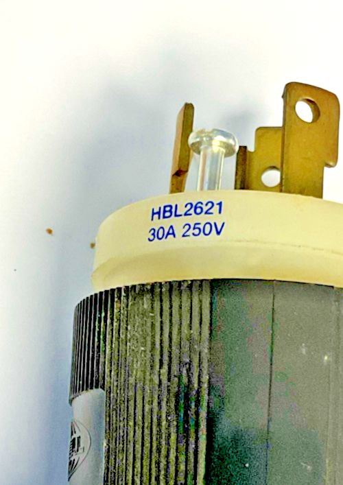 HUBBELL HBL2621 TWIST LOCK PLUG 30A 250V 2POLE 3WIRE***LOTOF2***