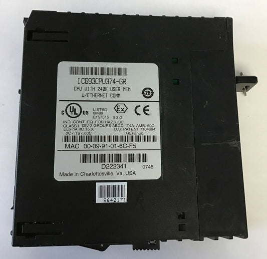 GE FANUC IC693CPU374-GR CPU 240K W/ETHERNET COMM