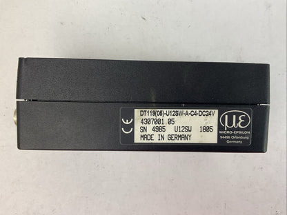 MICRO-EPSILON DT119(05)-U12SW-A-C4-DC24V INDUCTIVE SENSOR MULTINCDT