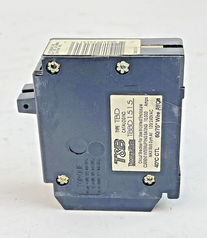 THOMAS & BETTS / T&B *BOX OF 12* - TBBD1515 - TANDEM TWIN CIRCUIT BREAKERS - NEW