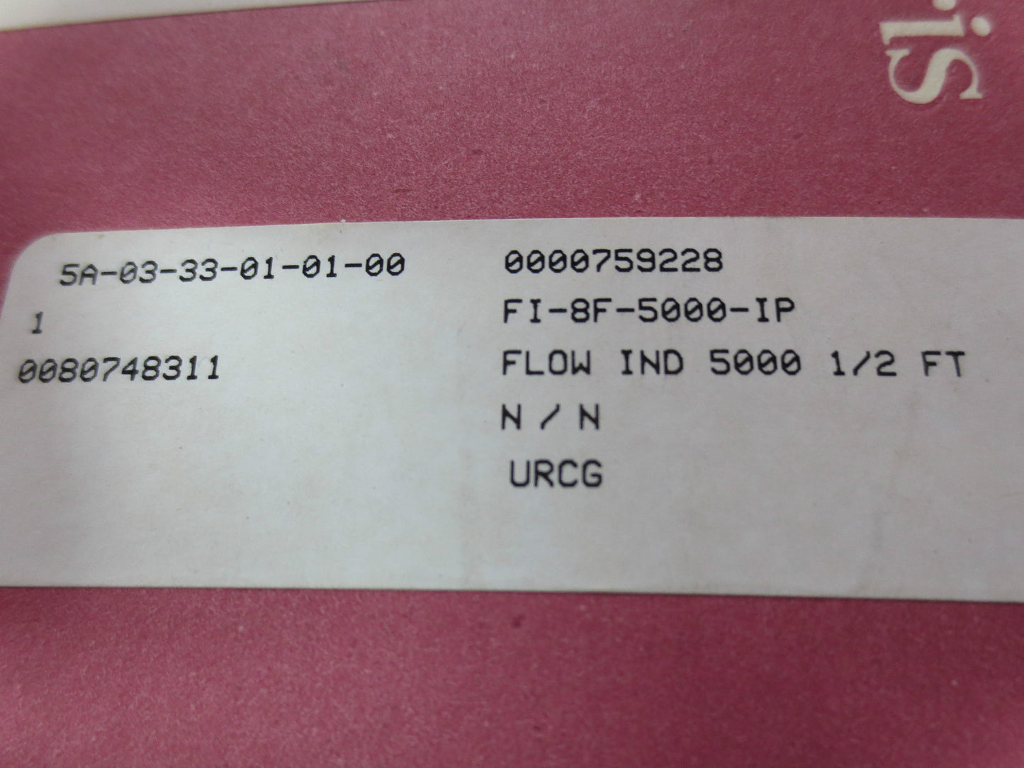 ENTEGRIS ACCU-TEK FI-8F-5000-IP FLOW INDICATOR 5000 1/2 FT - NEW SURPLUS
