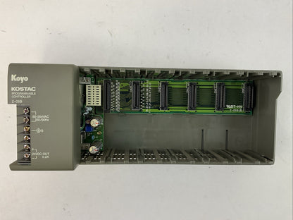 KOYO Z-05B KOSTAC PROGRAMMABLE CONTROLLER 85-264VAC OUTPUT 24VDC 6-SLOT RACK