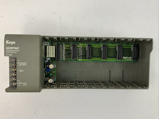 KOYO Z-05B KOSTAC PROGRAMMABLE CONTROLLER 85-264VAC OUTPUT 24VDC 6-SLOT RACK