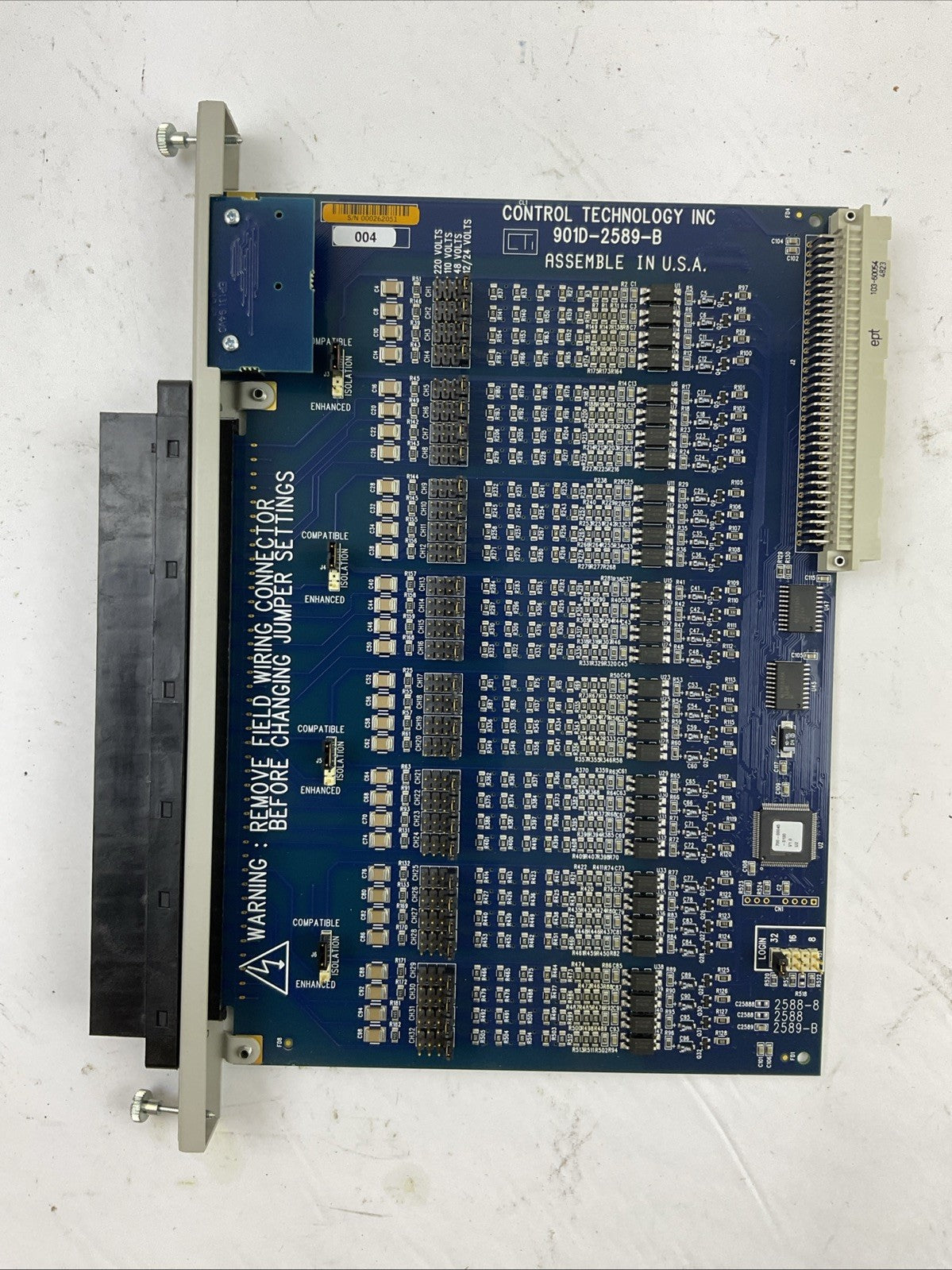 CTI CONTROL TECHNOLOGY 901D-2589-B UNIVERSAL DIGITAL INPUT 8/16/32 PT