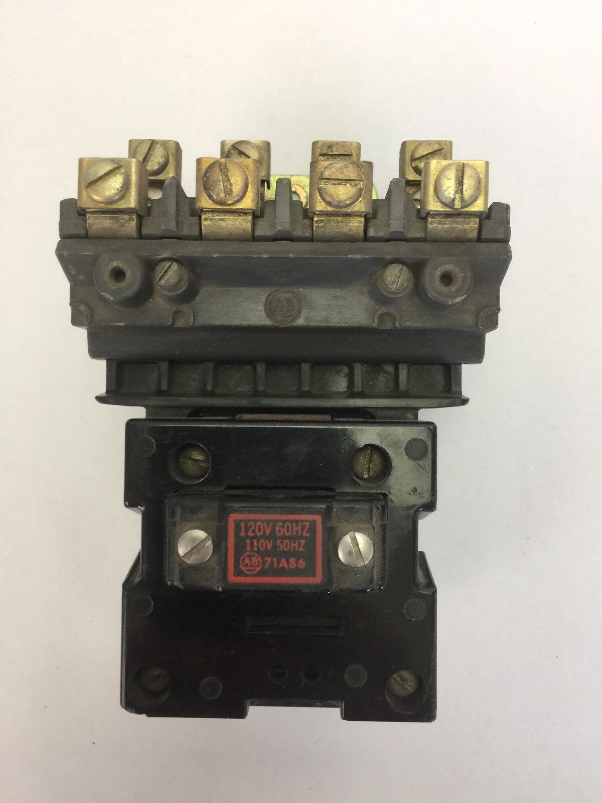 ALLEN BRADLEY 702BOE93 CONTACTOR 600VAC 30A SERIES K 71A86 COIL 120V 60HZ
