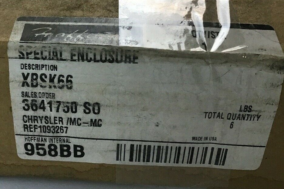 HOFFMAN XBSK66 BASE PEDESTAL