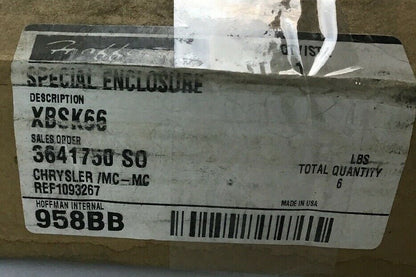 HOFFMAN XBSK66 BASE PEDESTAL