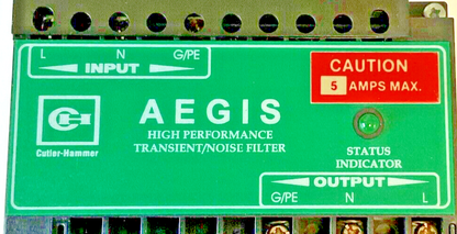 CUTLER HAMMER AGSHWCH120N05XS POWER LINE FILTER 120VAC 5AMPS 1PH 50/60HZ