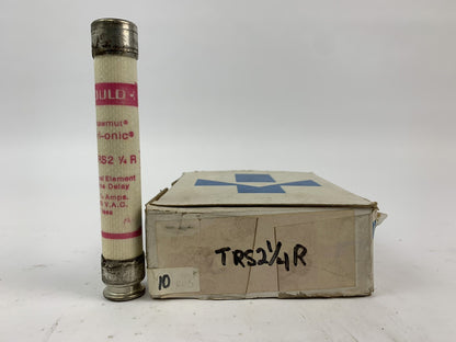 Gould Shawmut Tri-Onic TRS2 1/4R 2 1/4A 600VAC Fuse "Lot of 10"