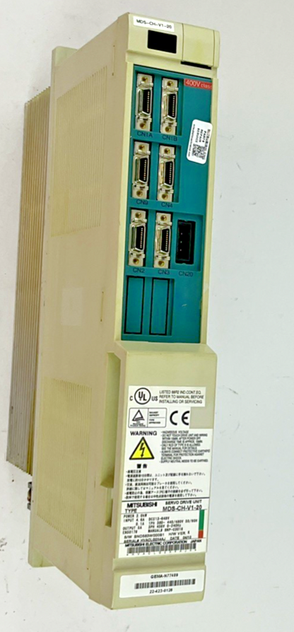 MITSUBISHI MDS-CH-V1-20 SERVO DRIVE UNIT 2KW 648V H/W VER.K 240HZ 4.6A