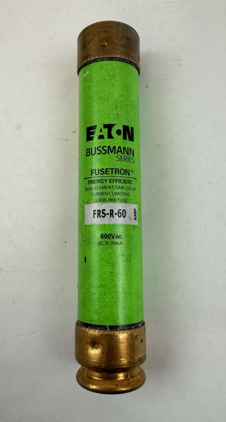 EATON BUSSMANN FRS-R-60 FUSE 60A 600VAC CLASS RK5 TIME DELAY LOT OF 3