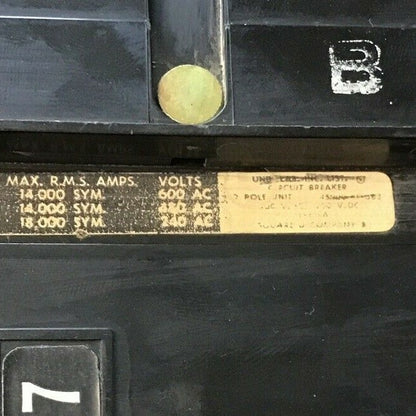 SQUARE D FA26050CB-S CIRCUIT BREAKER 50A 2POLE 600VAC 250VDC