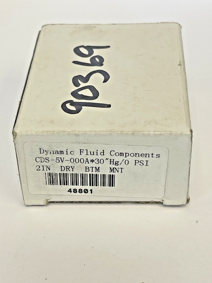 DYNAMIC FLUID COMPONENTS - CDS-5V-000A*30" - PRESSURE GAUGE - 2" DIA,  0-30 PSI