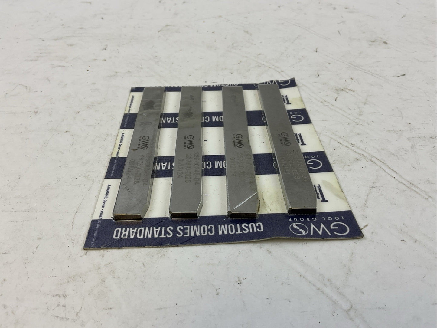 GWO TOOL GROUP 295-10245-D4 257510-0128 TOOL BLADE (LOT OF 4)
