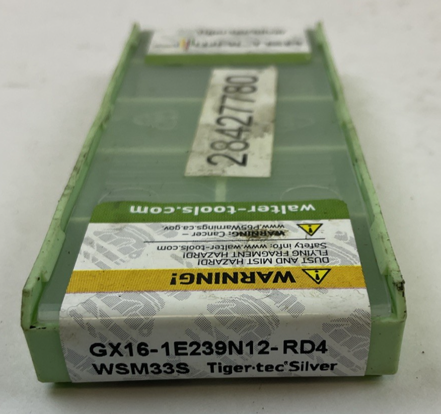 WALTER GX16-1E239N12-RD4 WSM-33S CARBIDE INSERT TIGER-TEC SILVER (BOX OF 10)
