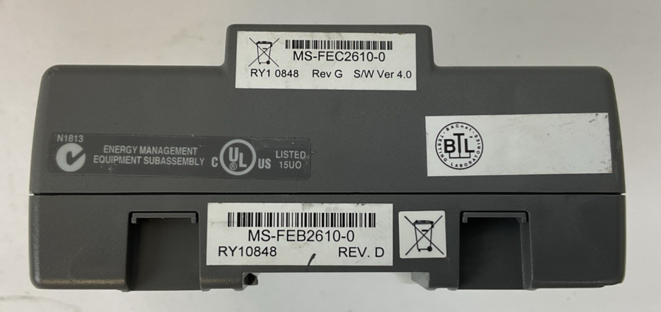 METASYS MS-FEC2610-0 REV G S/W VER 4.0 MS-FEB2610-0 REV. D CONTROLLER 24VAC
