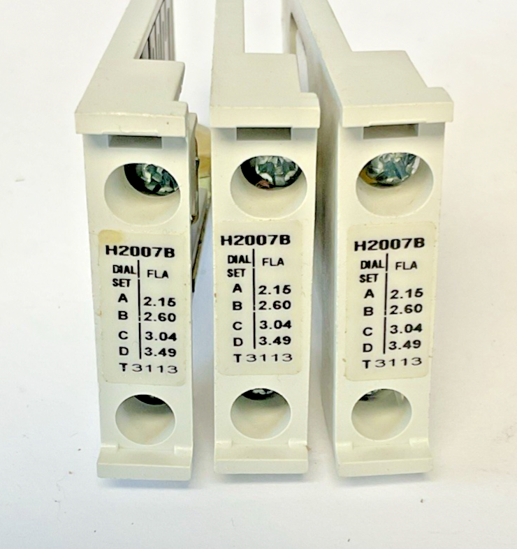 EATON H2007B-3 HEATERS  2.15-3.49A BOX OF 3