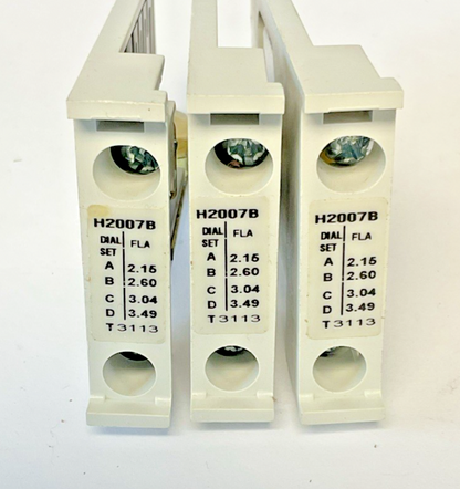 EATON H2007B-3 HEATERS  2.15-3.49A BOX OF 3