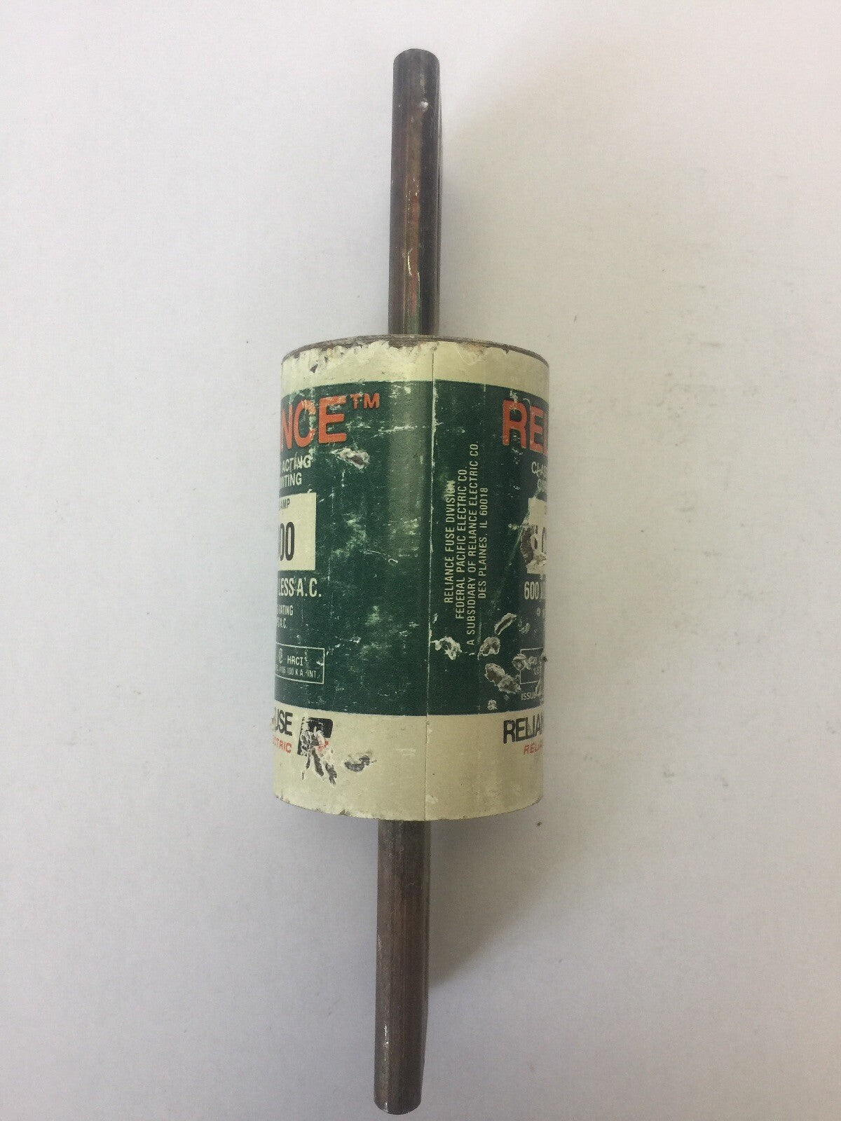 RELIANCE LCU 800 CLASS L FAST ACTING CURRENT LIMITING FUSE 800 AMPS 600 VAC