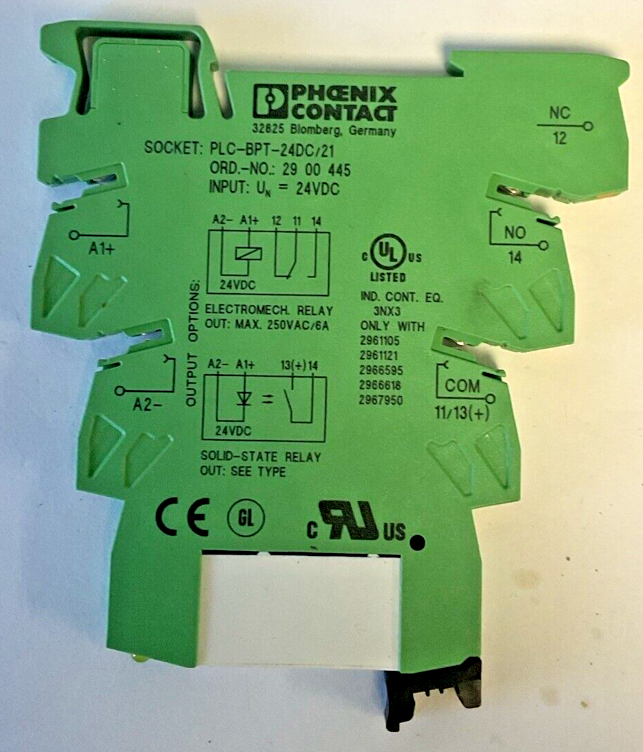 PHOENIX CONTACT PLC-BPT-24DC/21 RELAY 24VDC ***LOTOF2***