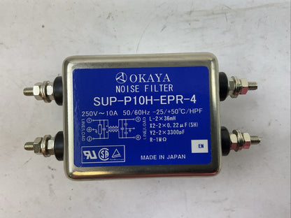 OKAYA SUP-P10H-EPR-4 NOIS FILTER 250VAC 10A