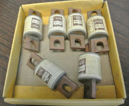 LOT of 6 / BUSSMANN KAA130 RECTIFIER FUSE / 130A / 130V / NEW SURPLUS