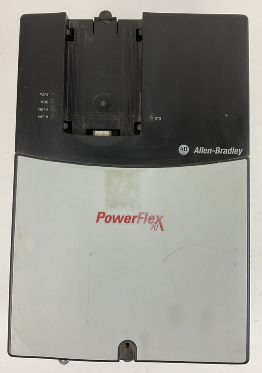 ALLEN BRADLEY 20AE017A0AYNNNC0 AC DRIVE SER A OUTPUT 0-575VAC 15HP F/W 2.002