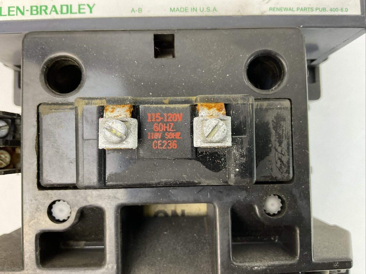 ALLEN BRADLEY 409-E156ND STARTER 600VAC 156A SER A COIL 115-120V 60HZ