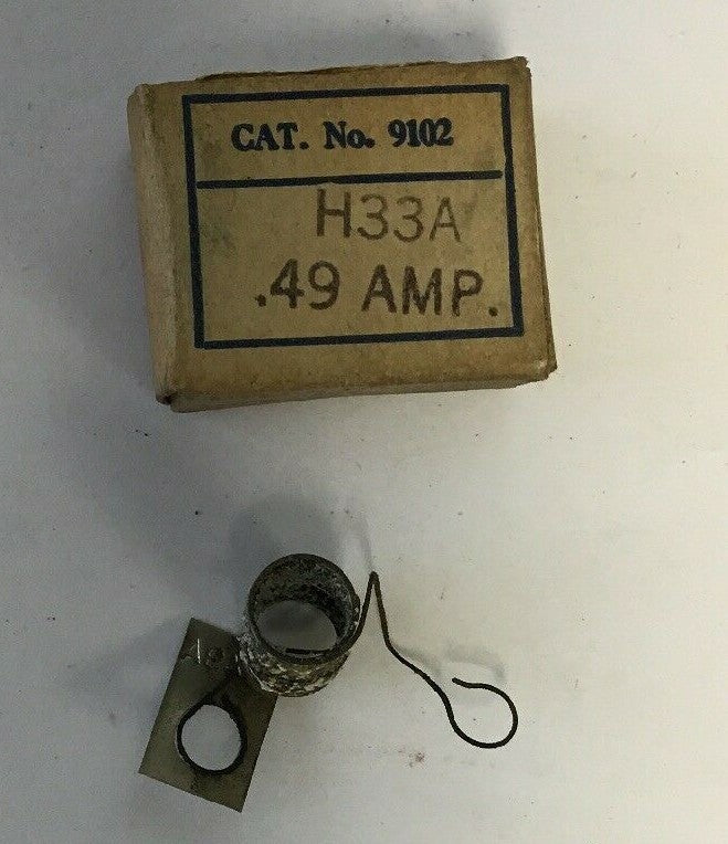 CUTLER HAMMER 9102 H33A  .49AMP HEATER****LOTOF3****
